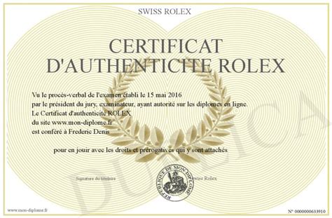 certificat authenticité rolex|rolex authentication.